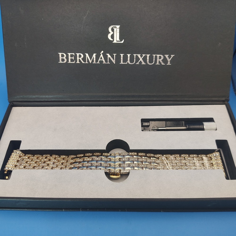New! 2020 Burman Luxury Women's Apple Smart Watch Bracelet CZ Stone Size 38/40mm